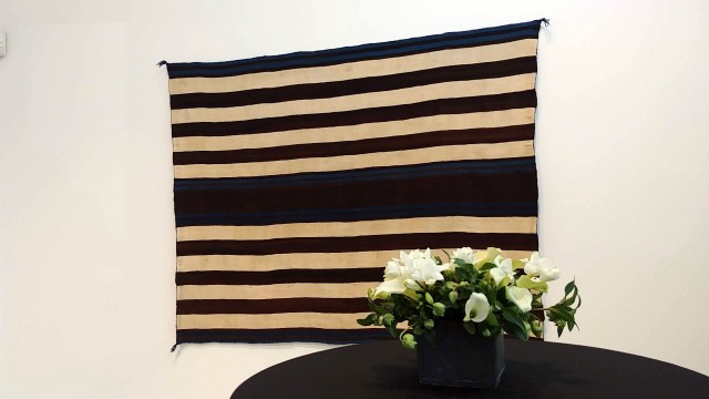 Agnes Martin / Navajo Blankets exhibit, Pace Gallery Palo Alto