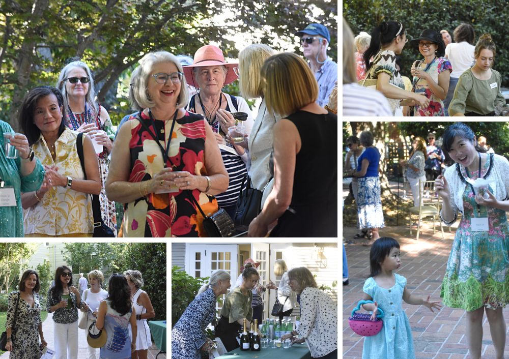 collage of guests and artists at Art In The Garden 2025