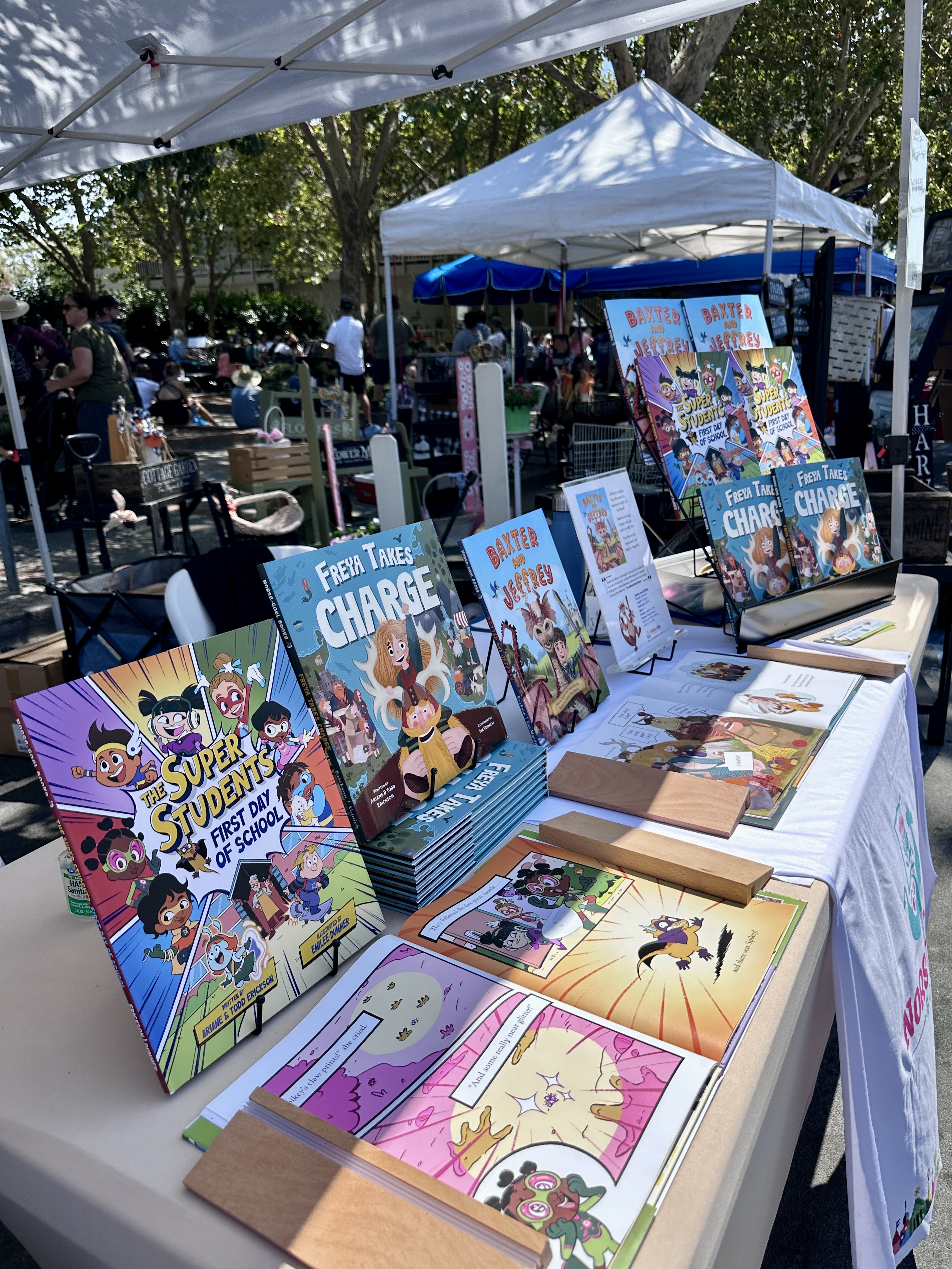 table display of children books